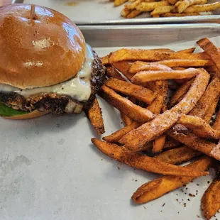 The garlic one with sweet potato fries