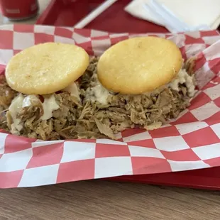 Pork arepas