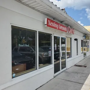 the outside of the building