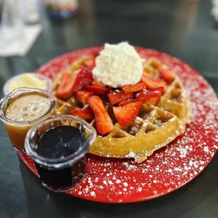 Fresh Strawberry Waffle