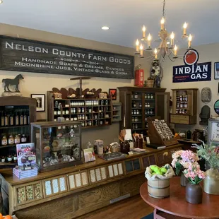 the inside of a store