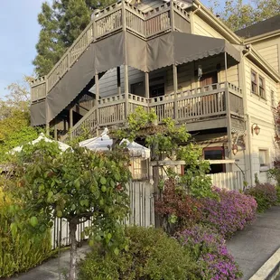 The back view of the place