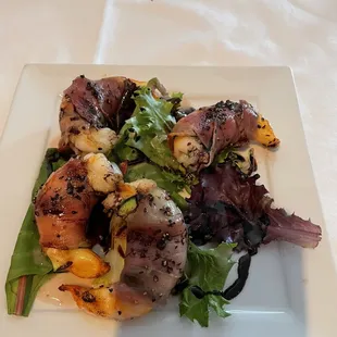 Prosciutto Wrapped Prawns