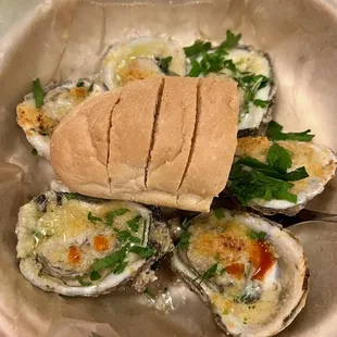 Wood Oven Roasted Oysters