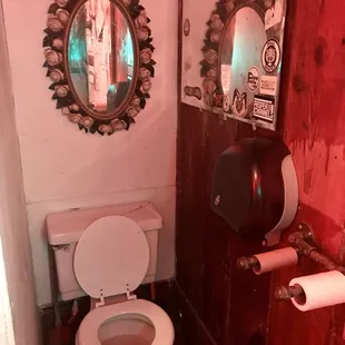 Clean unisex restroom