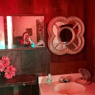 Clean unisex restroom