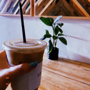 try their iced oat milk latte w/ vanilla!!