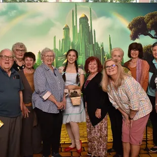 The Las Vegas AAUW group who saw the Wizard of Oz.with Dorothy
