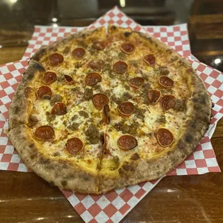 Pepperoni and Sausage Pizza