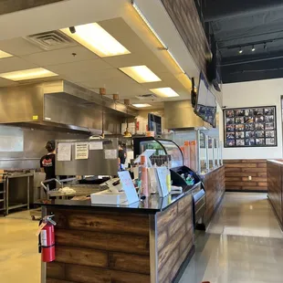 the kitchen and dining area
