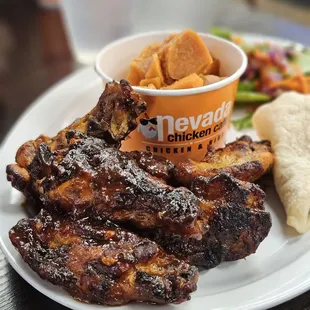 chicken wings and fried chicken, food