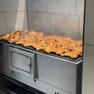 These little Chickies are getting ready for the plate they are actually cooked outside