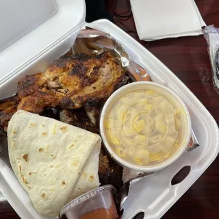 1/4 Rack Ribs Breast, Wing