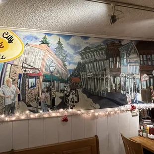 Nevada City City Cafe Classic mural
