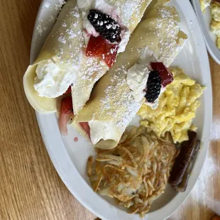 Fruit crepe
