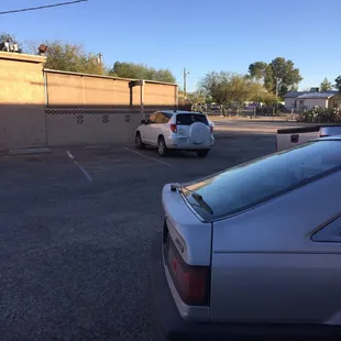 Back entrance and dining area. Convenient.