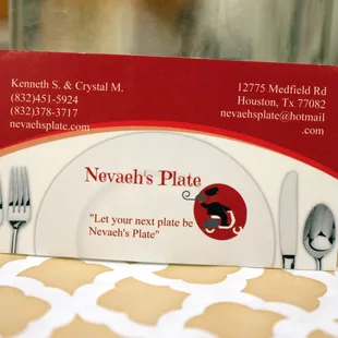 Nevaeh's Plate