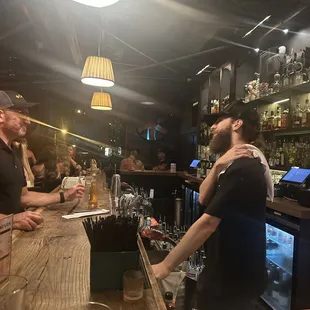 Bartender knows he&apos;s shit.