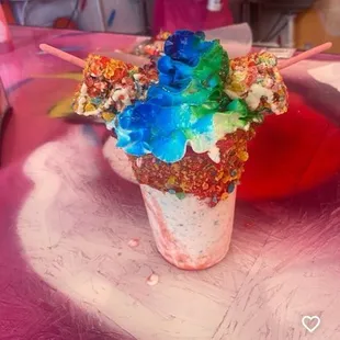 Fruity pebble milk shake