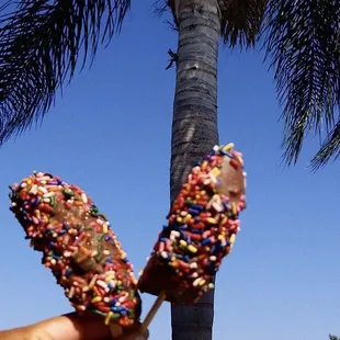 Choco Bananos con Sprinkles