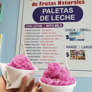 Dragon fruit shaved ice