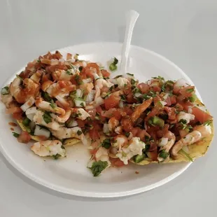 Tostadas de ceviche!!
