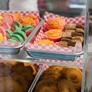 a variety of pastries