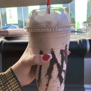 Rocky road milkshake