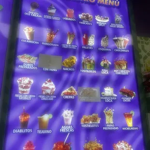 soups and chowder, menu