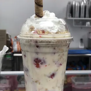 strawberries and whipped cream