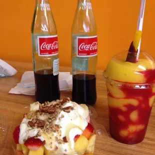 Chamoyada de mango y bionico