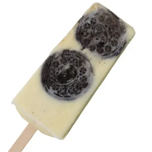 two cookies on a stick