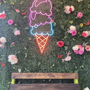 Cute little photo booth in the entryway