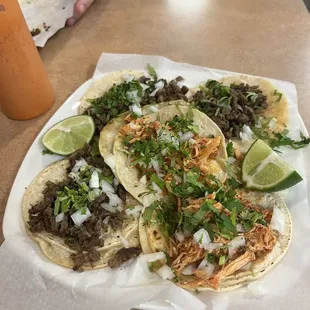 Steak and Chicken Tacos