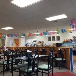 the interior of a restaurant
