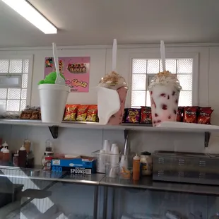 a woman in a milkshake