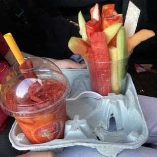 Fruit cup and diablito