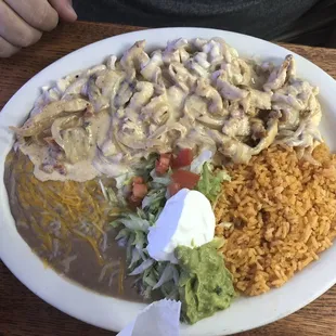 Pollo crema