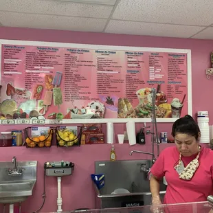 Large Menu.  Multiple Offerings