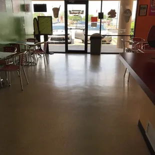 Plenty of seating inside