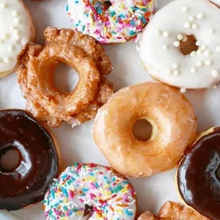 My variety of donuts I got today!!!