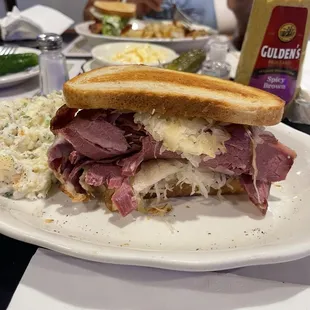Pastrami and Swiss on rye