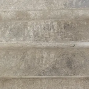 travertine stairs "before"