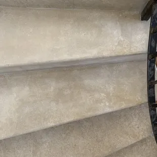 Travertine stairs "after"