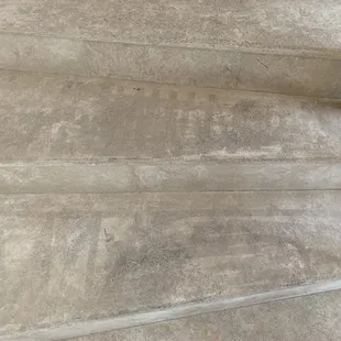 Travertine stairs "before"