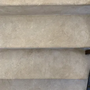 Travertine stairs "after"