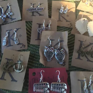 I bought some owl earrings there today.