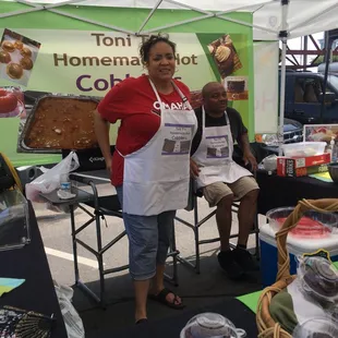 Toni makes the best cobblers and she sold out.