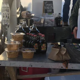 Maple syrup and hams. Yes!