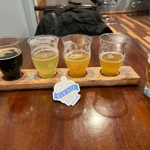 A flight of their product .